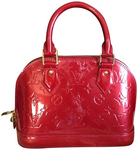 louis vuitton alma vernis red|Louis Vuitton Alma mm size.